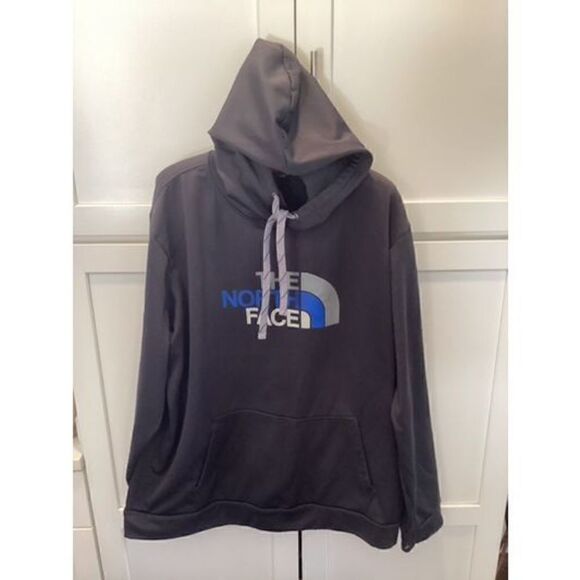 The North Face Mens Pullover Hoodie Sz 2XL Gray Half Dome - Picture 1 of 7